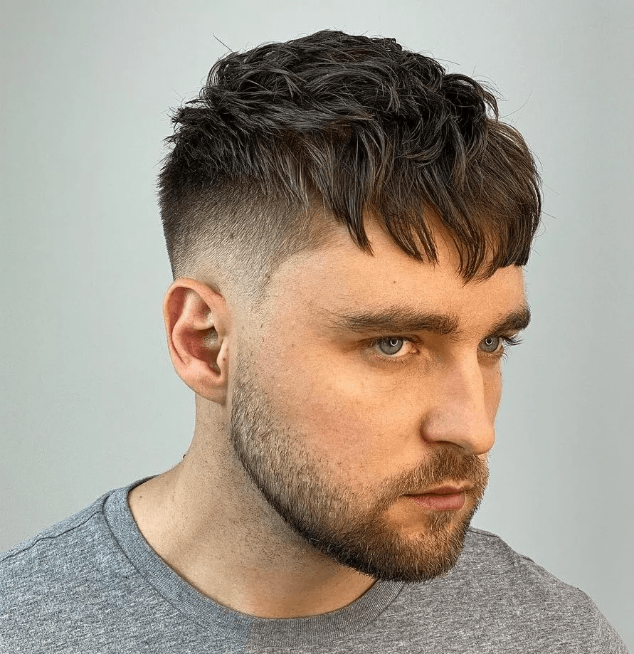 Mid Fade With Textured Fringe