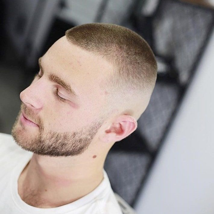 Crew Cut Short Hairstyles for Oval Face Men