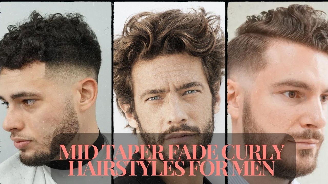 Mid Taper Fade Curly Hairstyles for Men (2024)