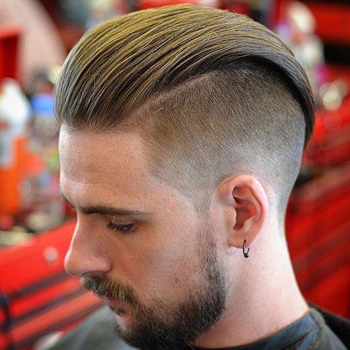 Slick Back Haircut Longer On Top Short On Sides