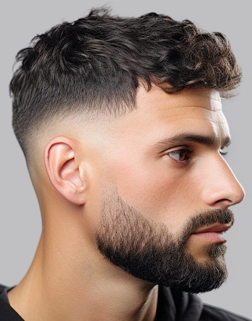 Taper Fade Men's Hair Short Sides Long Top Haircut