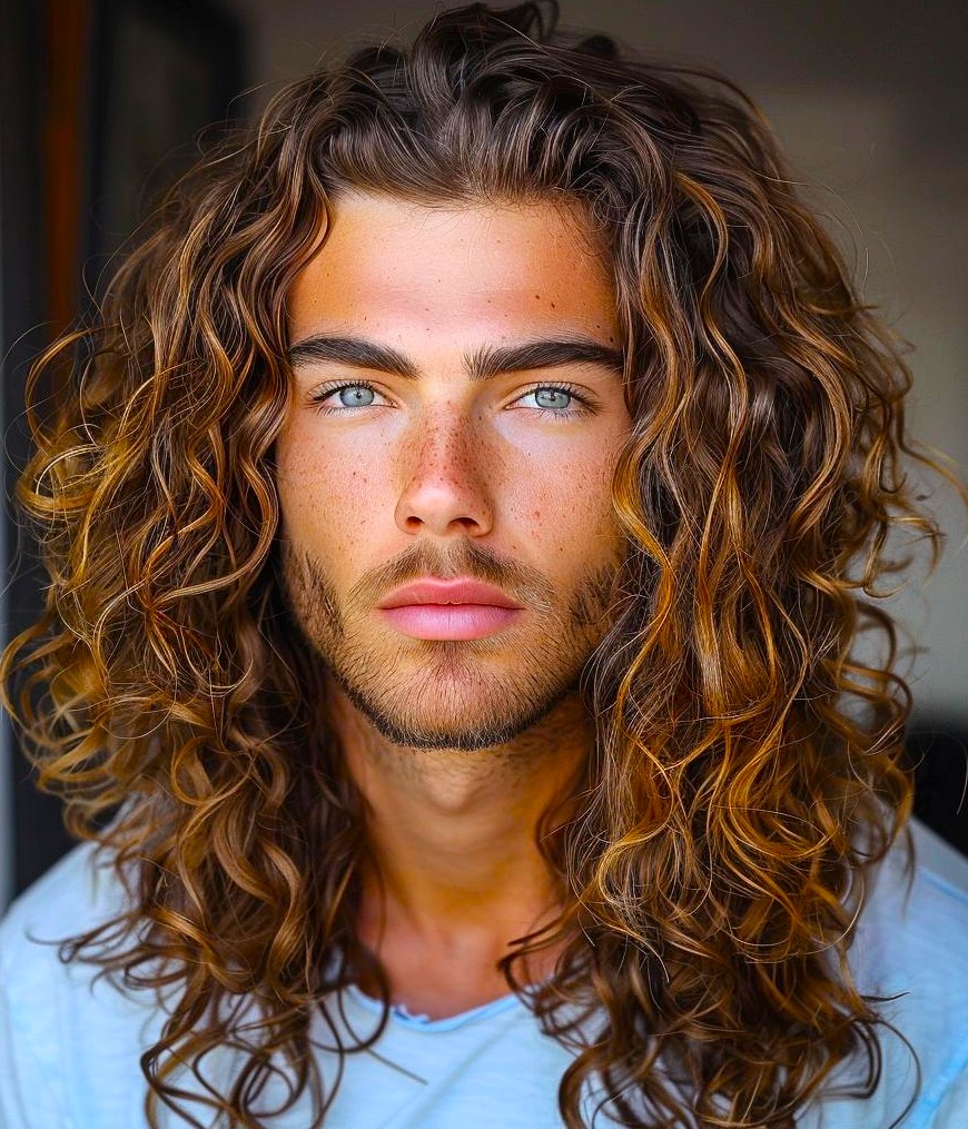 Curly Cascade for mens